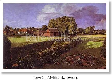 Golding Constable's Flower Garden by John Constable, Art Print