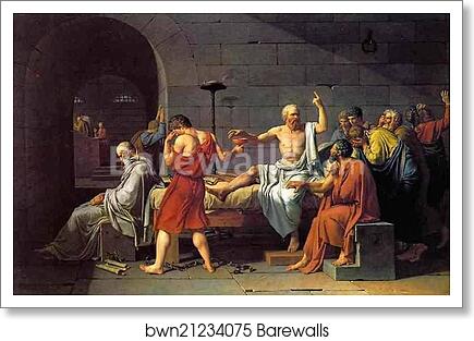 The Death of Socrates by Jacques-Louis David, Art Print