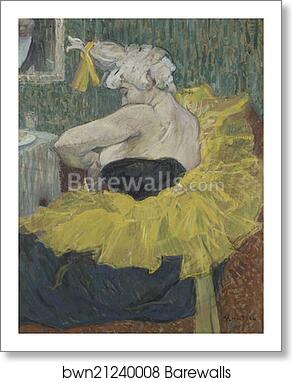 The Clown Cha-U-Kao by Henri De Toulouse-Lautrec, Art Print