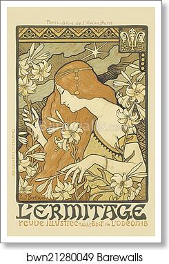 La Revue "l'Érmitage by Paul Berthon, Art Print
