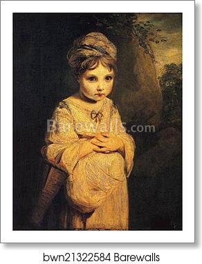 A Strawberry Girl by Sir Joshua Reynolds, Art Print