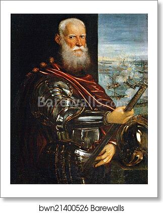 Portrait of Sebastiano Venier by Jacopo Robusti, Called Tintoretto, Art Print Portrait of Sebastiano Venier by Jacopo Robusti, Called Tintoretto, Art Print