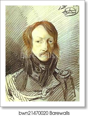 Portrait of A. P. Lanskoy by Alexander Orlowski, Art Print
