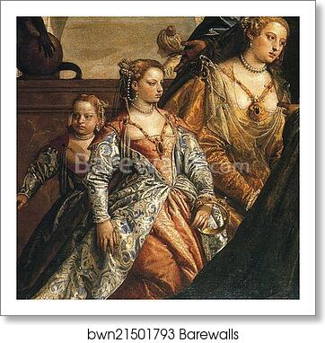 The Family of Darius Before Alexander the Great. Detail by Paolo Veronese, Art Print