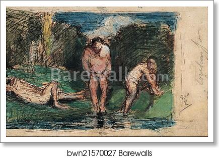 Bathers at Rest by Paul Cézanne, Art Print