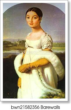 Portrait of Mademoiselle Rivière by Jean-Auguste-Dominique Ingres, Art Print