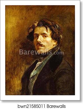 Self-Portrait by Eugène Delacroix, Art Print