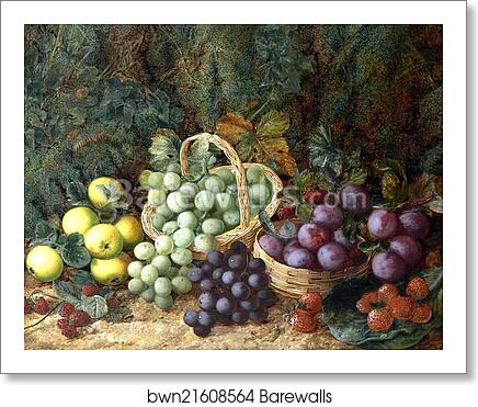 Still Life with Fruit by George Clare, Art Print