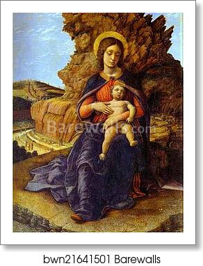 Madonna and Child ("Madonna of the Caves") by Andrea Mantegna, Art Print
