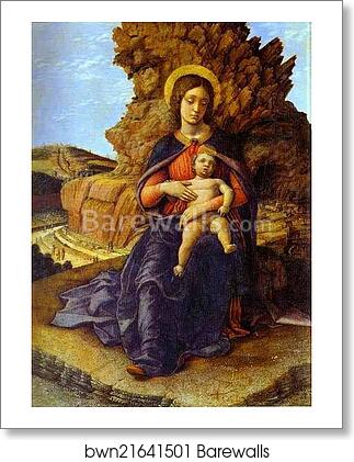 Madonna and Child ("Madonna of the Caves") by Andrea Mantegna, Art Print Madonna and Child ("Madonna of the Caves") by Andrea Mantegna, Art Print