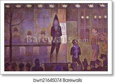 Invitation to the Sideshow (La Parade de Cirque). Detail by Georges Seurat, Art Print Invitation to the Sideshow (La Parade de Cirque). Detail by Georges Seurat, Art Print