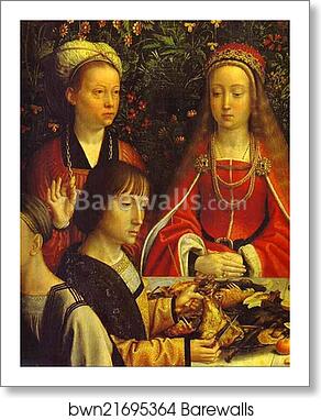 The Marriage at Cana. Detail by Gerard David, Art Print