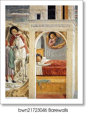 St. Francis Giving Away His Clothes, Vision of the Church Militant and Triumphant by Benozzo Gozzoli, Art Print St. Francis Giving Away His Clothes, Vision of the Church Militant and Triumphant by Benozzo Gozzoli, Art Print
