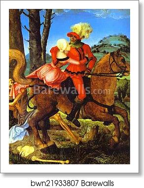 The Knight, the Young Girl, and Death by Hans Baldung, Called Grien, Art Print The Knight, the Young Girl, and Death by Hans Baldung, Called Grien, Art Print