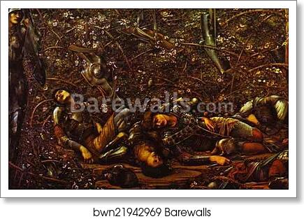 'The Briar Rose' series, I: The Prince Enters the Briar Wood by Sir Edward Coley Burne-Jones, Art Print