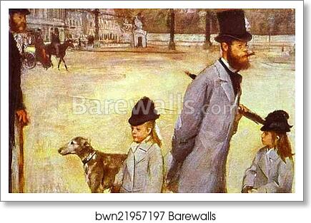 Place de la Concorde by Edgar Degas, Art Print
