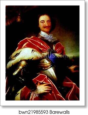 Portrait of Peter the Great by Ivan Nikitin, Art Print