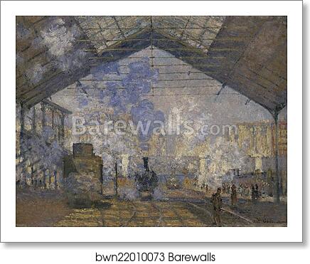 The Saint-Lazare Station by Claude Monet, Art Print