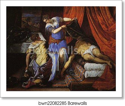 Judith and Holofernes by Jacopo Robusti, Called Tintoretto, Art Print