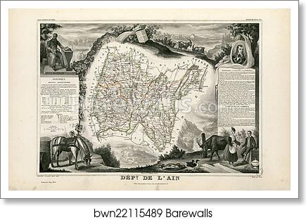 Dépt. de l'Ain (région de l'est) by Victor Jules Levasseur, Art Print