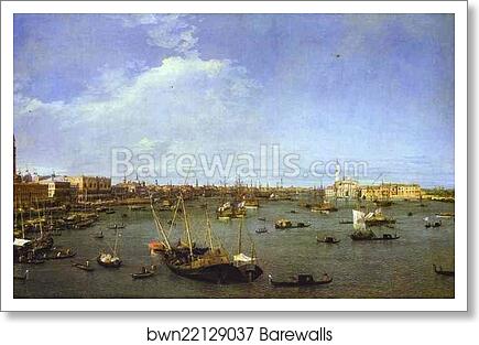 The Basin of St. Mark by Giovanni Antonio Canale, Called Canaletto, Art Print