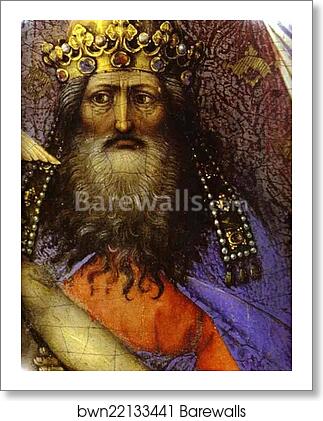 Mourning Trinity (Throne of God). Detail by Robert Campin (Master Of Flemalle), Art Print Mourning Trinity (Throne of God). Detail by Robert Campin (Master Of Flemalle), Art Print