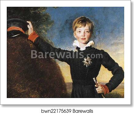 Prince George of Cumberland (1819-78). Detail by Sir Thomas Lawrence, Art Print