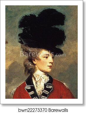 Lady Worsley. Detail by Sir Joshua Reynolds, Art Print