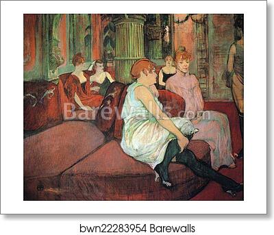 Au Salon de la Rue des Moulins / In the Salon at the Rue des Moulins by Henri De Toulouse-Lautrec, Art Print Au Salon de la Rue des Moulins / In the Salon at the Rue des Moulins by Henri De Toulouse-Lautrec, Art Print