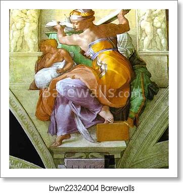 The Libyan Sibyl by Michelangelo, Art Print