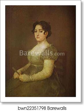 Woman with a Fan by Francisco De Goya Y Lucientes, Art Print