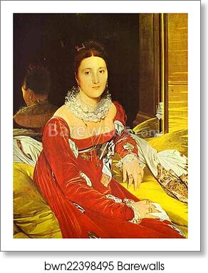 Portrait of Madame de Senonnes by Jean-Auguste-Dominique Ingres, Art Print