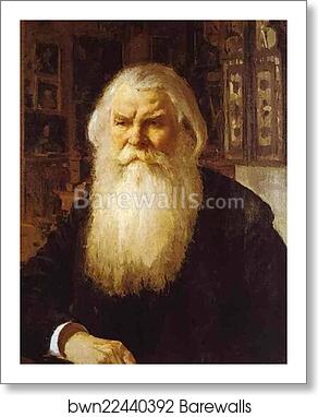 Portrait of Ivan Zabelin by Valentin Serov, Art Print