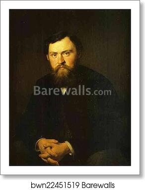 Portrait of Alexander Borisovsky by Vasily Perov, Art Print