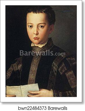 Portrait of Francesco de'Medici by Agnolo Bronzino, Art Print Portrait of Francesco de'Medici by Agnolo Bronzino, Art Print