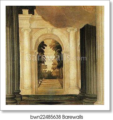 The Annunciation. Detail by Paolo Veronese, Art Print