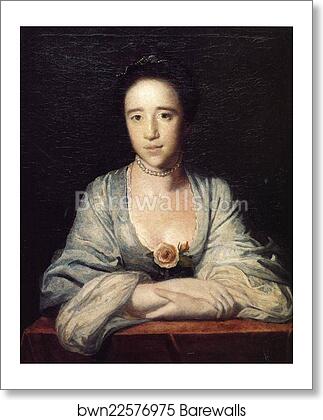Young Woman Leaning on a Ledge by Sir Joshua Reynolds, Art Print Young Woman Leaning on a Ledge by Sir Joshua Reynolds, Art Print