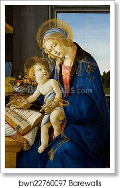 The Virgin and Child (The Madonna of the Book) by Sandro Botticelli, Art Print
