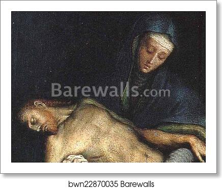 Pieta. Detail by Sofonisba Anguissola, Art Print