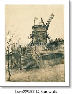 Moulin de la Galette by Vincent Van Gogh, Art Print