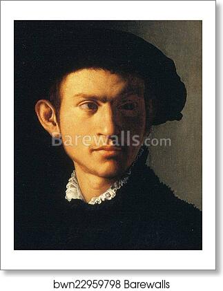 Portrait of Young Man with a Lute. Detail by Agnolo Bronzino, Art Print Portrait of Young Man with a Lute. Detail by Agnolo Bronzino, Art Print