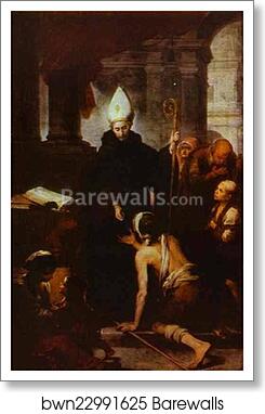 St. Thomas Villanueva Giving Alms by Bartolomé Esteban Murillo, Art Print