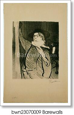 Aristide Bruant by Henri De Toulouse-Lautrec, Art Print