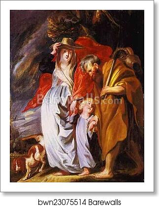 The Return of the Holy Family from Egypt by Jacob Jordaens, Art Print The Return of the Holy Family from Egypt by Jacob Jordaens, Art Print