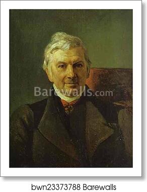 Portrait of the Professor of the Moscow Medical Academy K. A. Janish by Karl Brulloff, Art Print Portrait of the Professor of the Moscow Medical Academy K. A. Janish by Karl Brulloff, Art Print