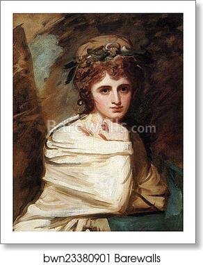 Sarah Siddons by George Romney, Art Print