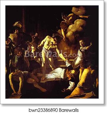 The Martyrdom of St. Matthew by Caravaggio, Art Print