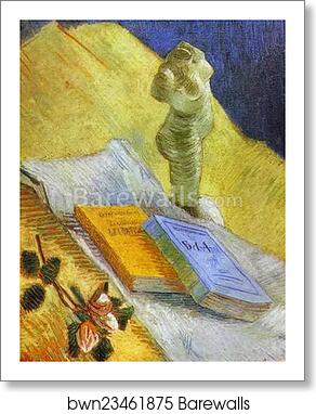 Still Life with a Statuette by Vincent Van Gogh, Art Print