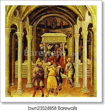 A Miracle of St. Nicholas. From the predella of the Quaratesi triptych from San Niccolo, Florence by Gentile Da Fabriano, Art Print A Miracle of St. Nicholas. From the predella of the Quaratesi triptych from San Niccolo, Florence by Gentile Da Fabriano, Art Print