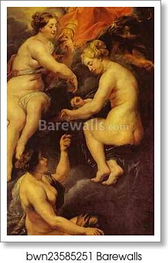 The Destiny of Marie de' Medici by Peter Paul Rubens, Art Print